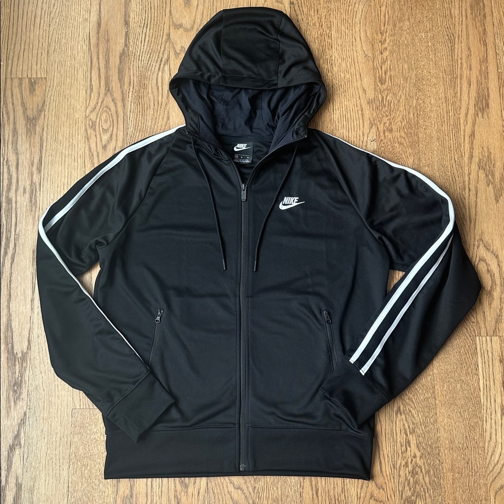 Nike Sportswear Full Zip Hoodie – Black, Men’s Medium